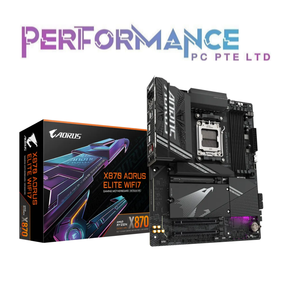 Gigabyte X870 X 870 AORUS ELITE WIFI 7 DDR5 D5 ATX Gaming Mobo Motherboard (3 YEARS WARRANTY BY CDL TRADING PTE LTD)