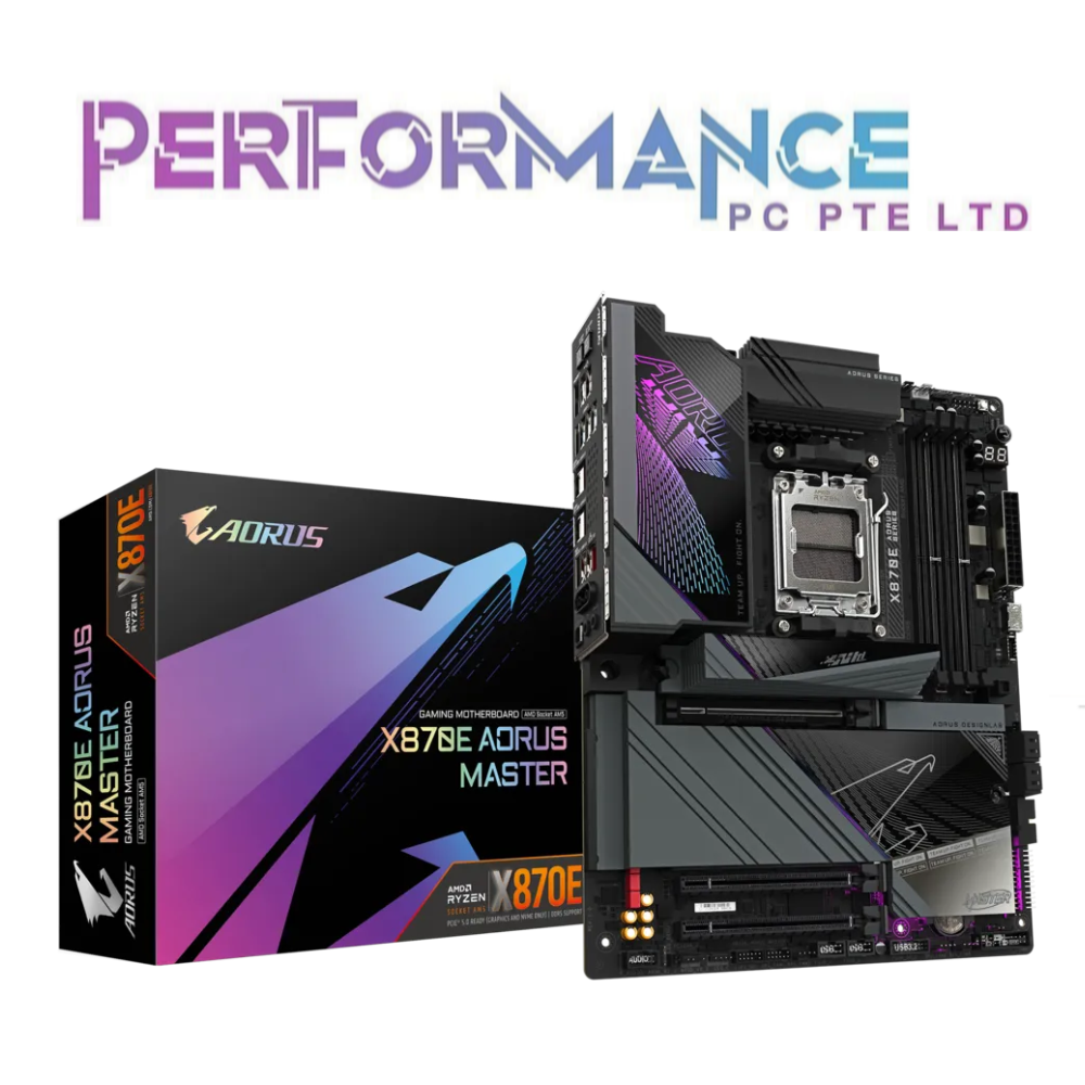 Gigabyte X870E X 870E X870 E AORUS MASTER AM5 DDR5 ATX Gaming Mobo Motherboard (3 YEARS WARRANTY BY CDL TRADING PTE LTD)