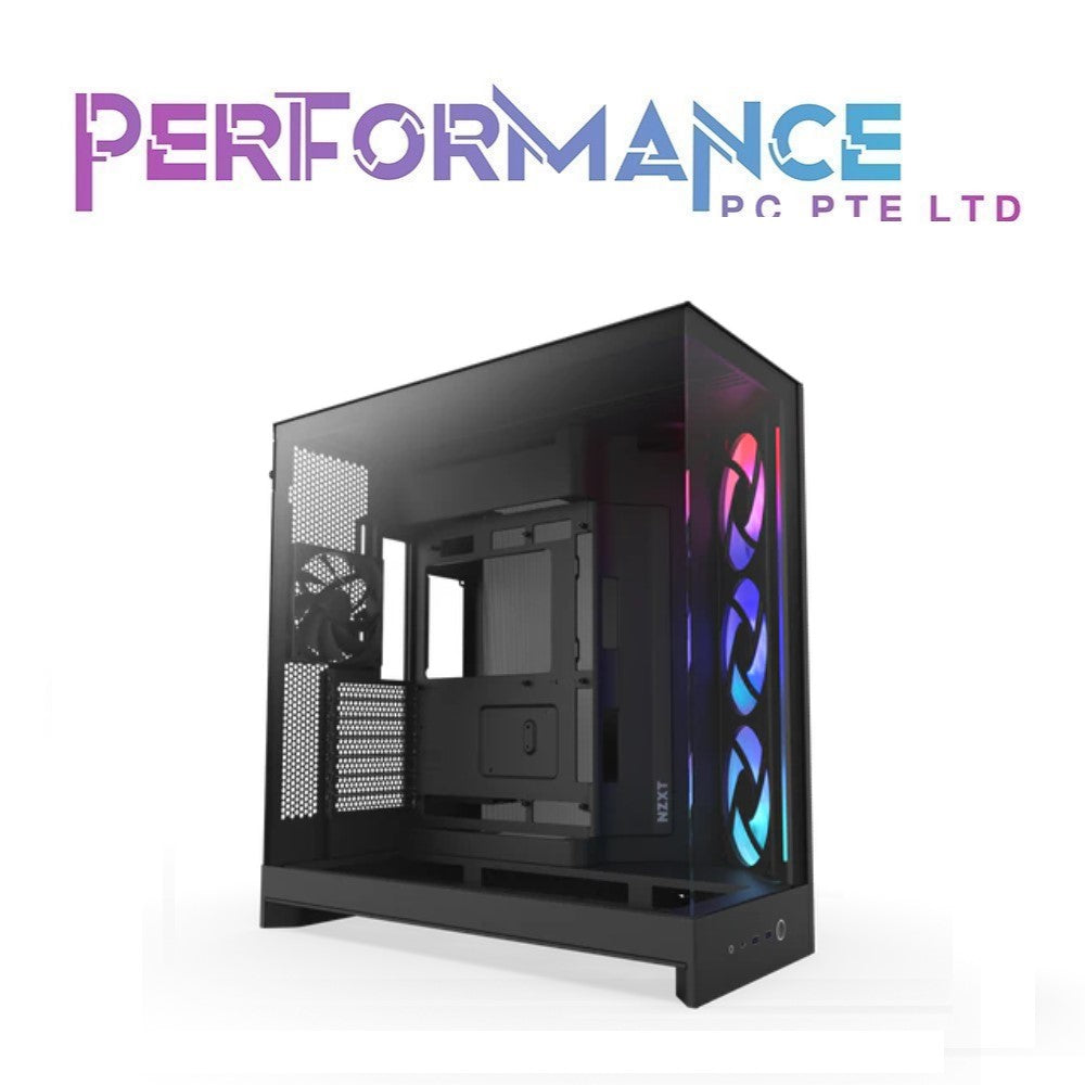 (2025) NZXT H9 FLOW RGB DUAL-CHAMBER MID-TOWER ATX CASE BLACK/WHITE (2 YEARS WARRANTY BY TECH DYNAMIC PTE LTD)