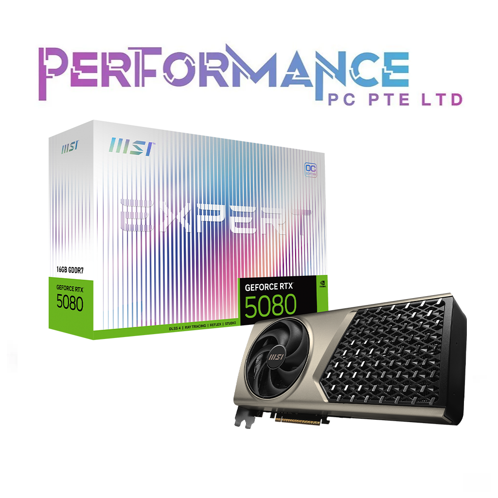 MSI GeForce RTX 5080 RTX5080 16GB EXPERT OC GDDR7 GRAPHICS CARD ( 3 YEARS WARRANTY BY CORBELL TECHNOLOGIES PTE LTD)