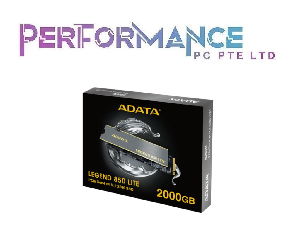 ADATA LEGEND 850 LITE 2TB PCIe Gen4 x4 M.2 2280 Solid State Drive (3 YEARS WARRANTY BY CORBELL TECHNOLOGY PTE LTD)