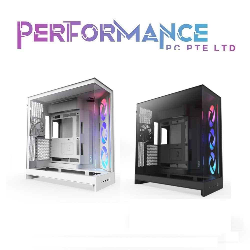 (2025) NZXT H9 FLOW RGB DUAL-CHAMBER MID-TOWER ATX CASE BLACK/WHITE (2 YEARS WARRANTY BY TECH DYNAMIC PTE LTD)