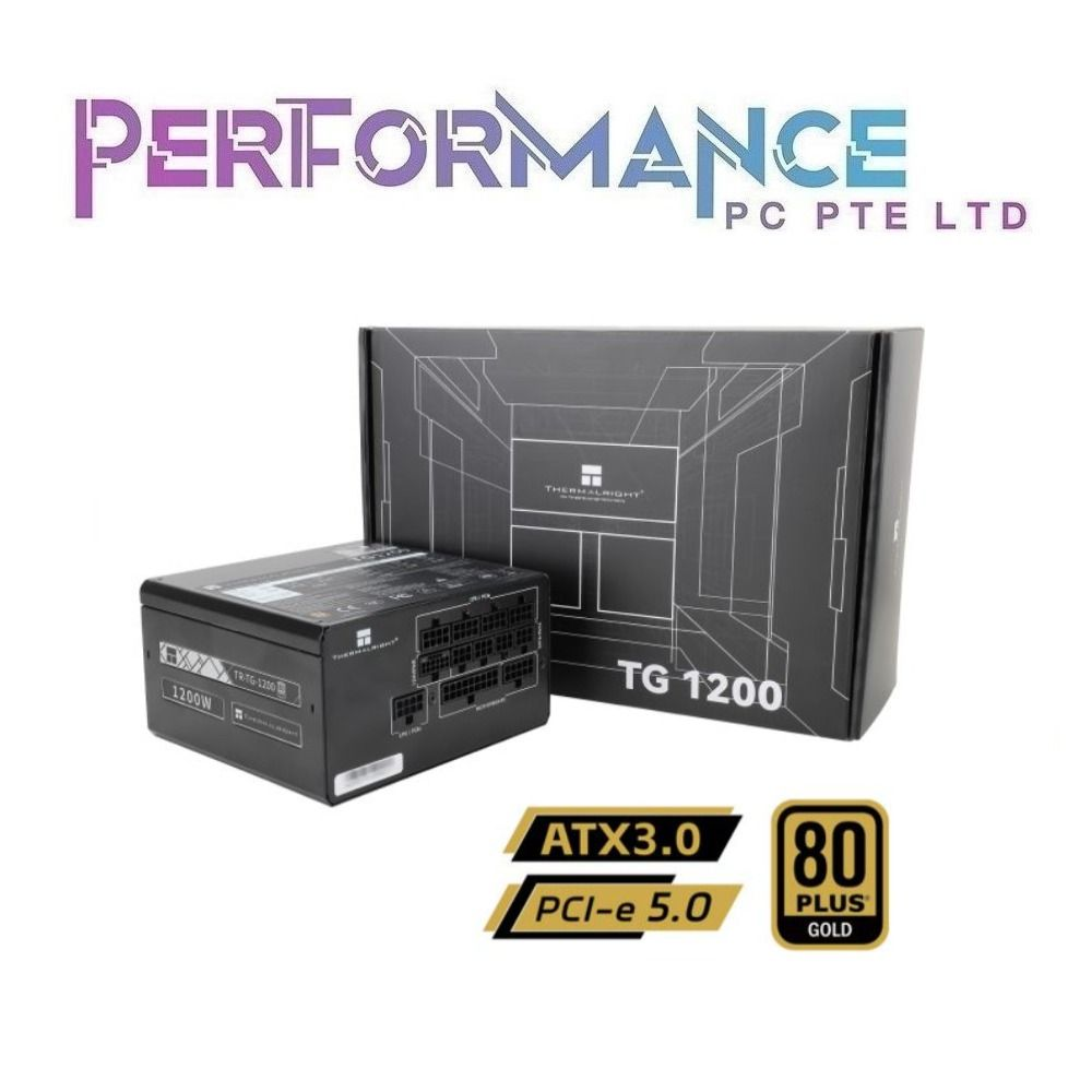 Thermalright TG1200 / TG1000 80 PLUS Gold Full modular BLACK PSU ATX3.0 PCIE 5.0 (5 YEARS WARRANTY BY TECHDYNAMIC)