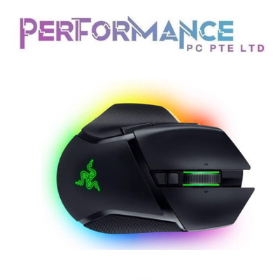 Razer Basilisk V3 Pro - Ergonomic Wireless Gaming Mouse - AP Packaging - Black / White (2 YEARS WARRANTY BY BAN LEONG TECHNOLOGY PTE LTD)