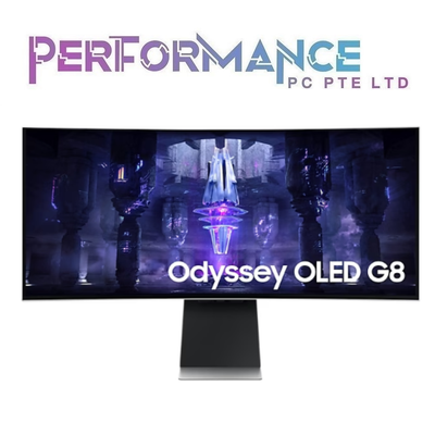 SAMSUNG 34" Odyssey OLED G8 Ultra WQHD Curved Gaming Monitor Resp. Time 0.1ms(GTG) Refresh Rate Max 175Hz (3 YEARS WARRANTY BY BAN LEONG TECHNOLOGIES PTE LTD)