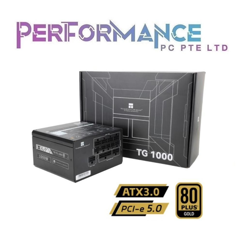 Thermalright TG1200 / TG1000 80 PLUS Gold Full modular BLACK PSU ATX3.0 PCIE 5.0 (5 YEARS WARRANTY BY TECHDYNAMIC)