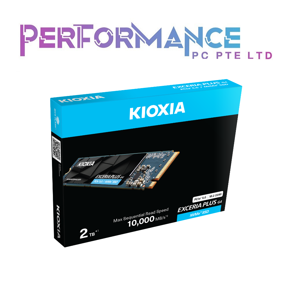 KIOXIA EXCERIA PLUS G4 M.2 NVMe R10000 R 10000 W7900 1TB/2TB (5 YEARS WARRANTY BY KIOXIA PTE LTD)