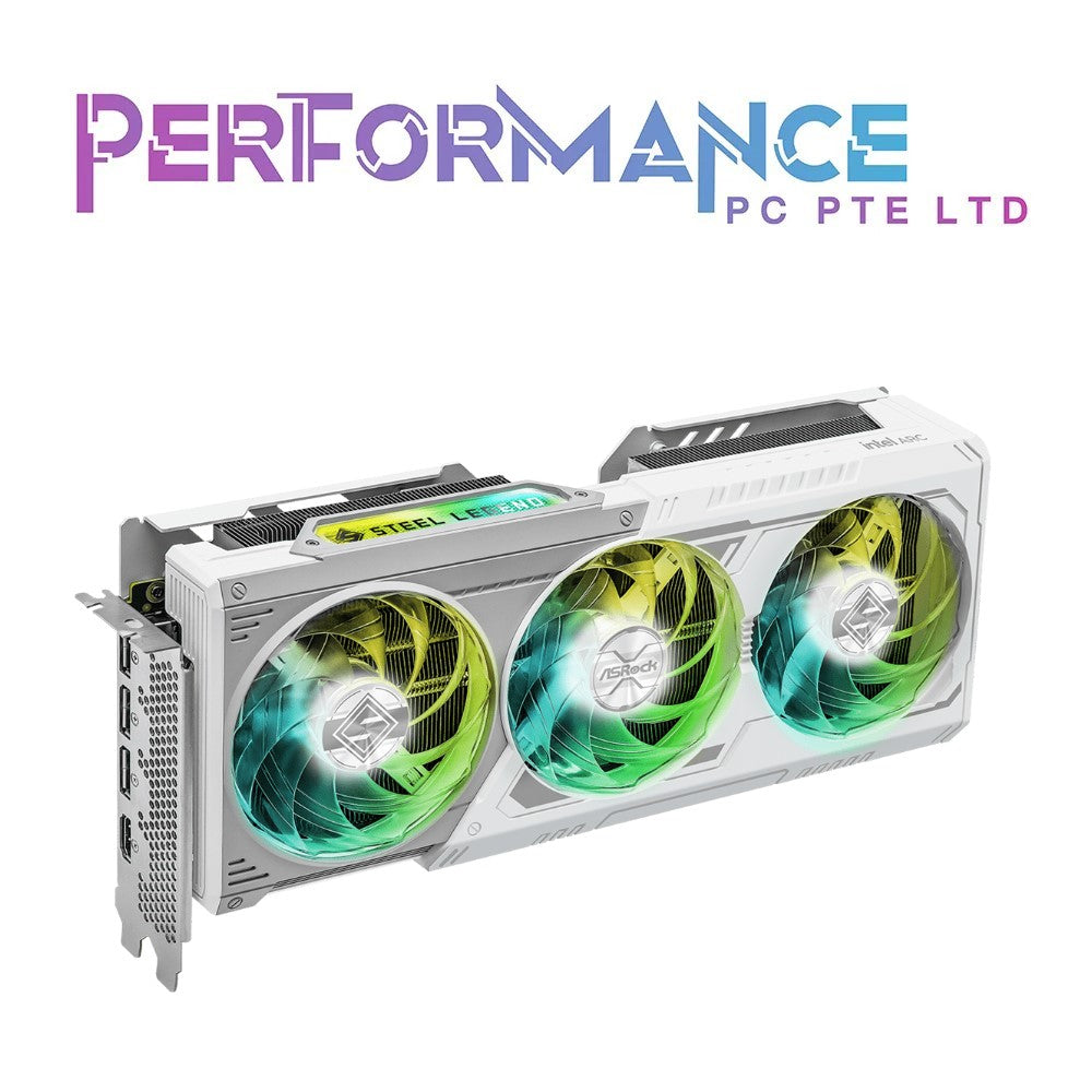 ASRock Intel Arc B580 / B 580 Steel Legend 12GB OC White Graphic card ( 3 YEARS warranty by Tech Dynamic Pte Ltd )