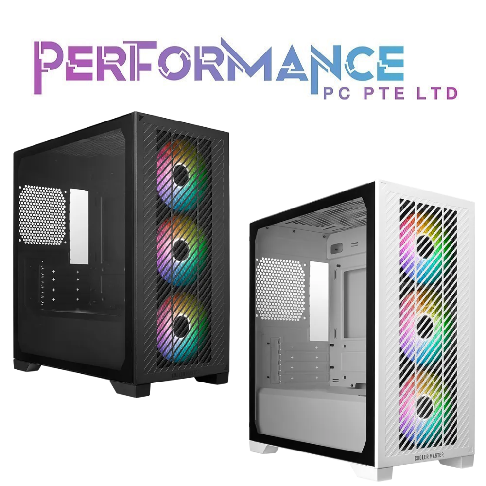 COOLER MASTER Elite 301 ARGB M ATX CASE BLACK/WHITE  (2 YEARS WARRANTY BY BAN LEONG TECHNOLOGY PTE LTD)