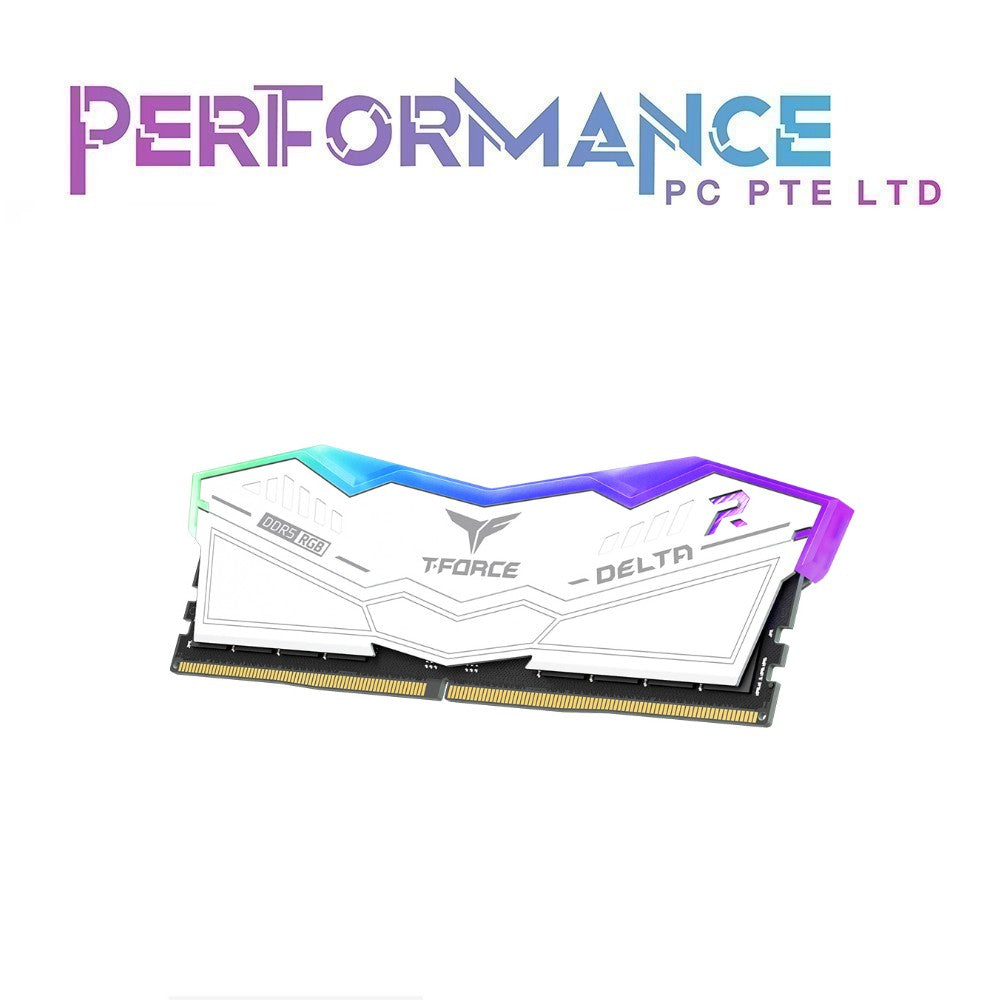 TeamGroup TEAM DELTA ARGB RAM 2x16GB /2x32GB 6000 CL30 DDR5 BLACK/WHITE (LIMITED LIFETIME WARRANTY BY ADVERTEK ENTERPISE)