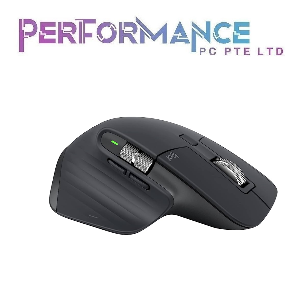 LOGITECH MX MASTER 3S MOUSE DPI 200-8000 Supported by Logi Options+ on Windows and macOS - GRAPHITE (2 YEARS WARRANTY BY BAN LEONG TECHNOLOGY PTE LTD)