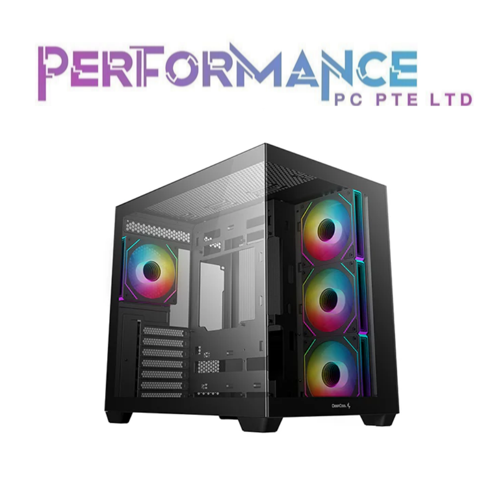 Deepcool CG530 4F Black/White ATX Mid-Tower Desktop Case Chassis (1 YEAR WARRANTY BY TECH DYNAMIC PTE LTD)