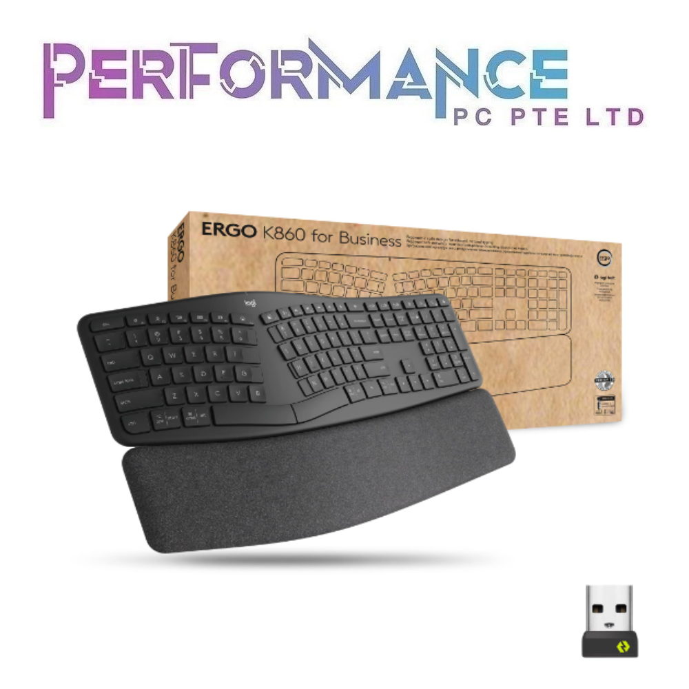 LOGITECH ERGO K860 K 860 Split Keyboard for Business (2 YEARS WARRANTY BY BAN LEONG TECHNOLOGIES PTE LTD)