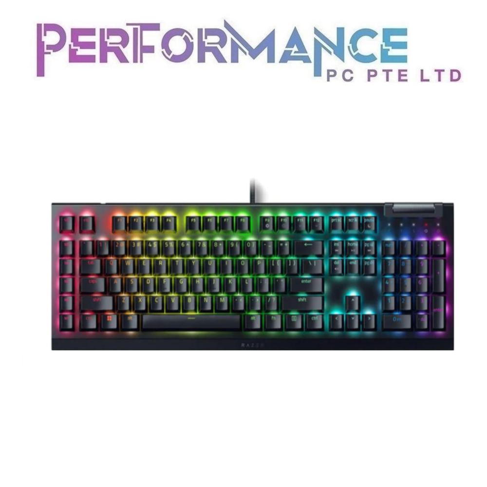 Razer BlackWidow V4 X - Mechanical Gaming Keyboard Green Switch / Yellow Switch - US Layout - FRML (2 YEARS WARRANTY BY BAN LEONG TECHNOLOGY PTE LTD)