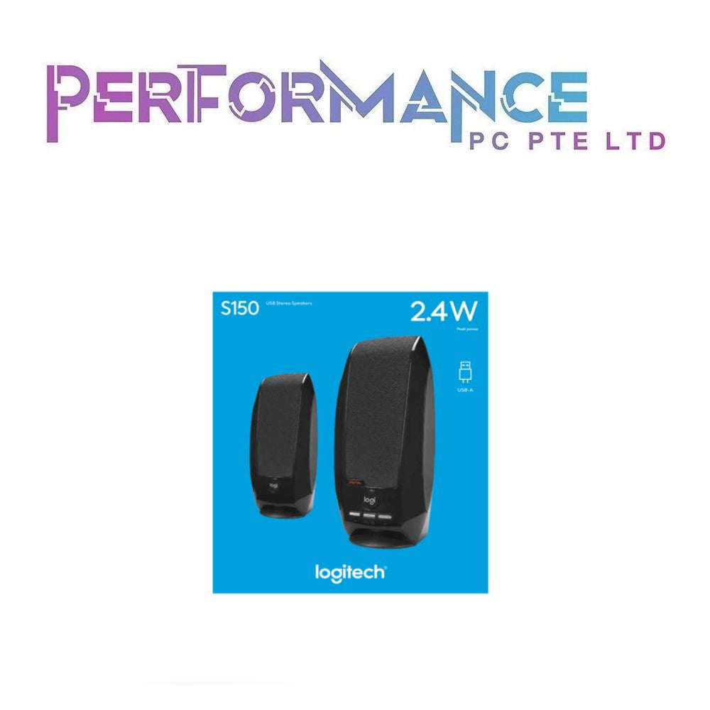 Logitech Stereo Speakers S150 , USB Powered (2 YEARS WARRANTY BY BAN LEONG TECHNOLOGIES PTE LTD)