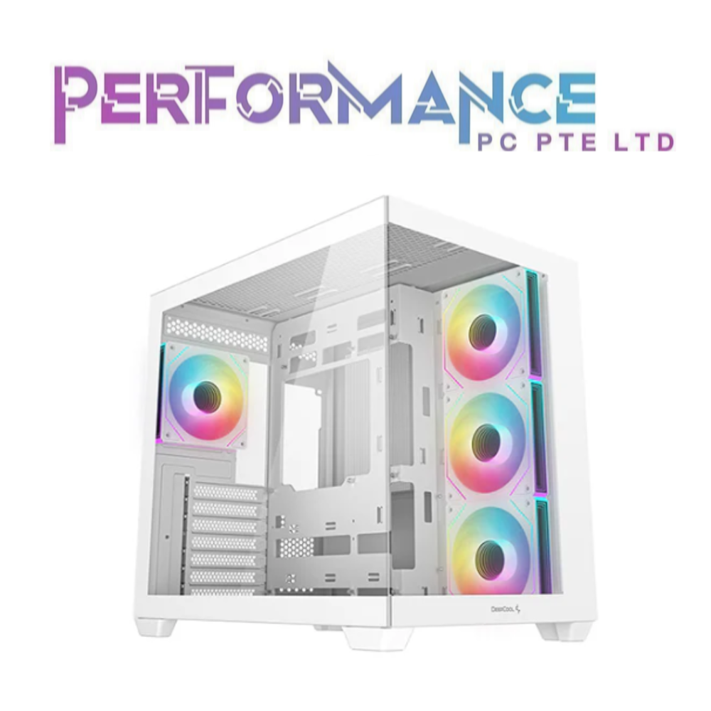 Deepcool CG530 4F Black/White ATX Mid-Tower Desktop Case Chassis (1 YEAR WARRANTY BY TECH DYNAMIC PTE LTD)