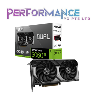 ASUS Dual GeForce RTX™ 5060 Ti 5060Ti 8GB GDDR7 OC Edition GRAPHICS CARD (3 YEARS WARRANTY BY BAN LEONG TECHNOLOGIES)