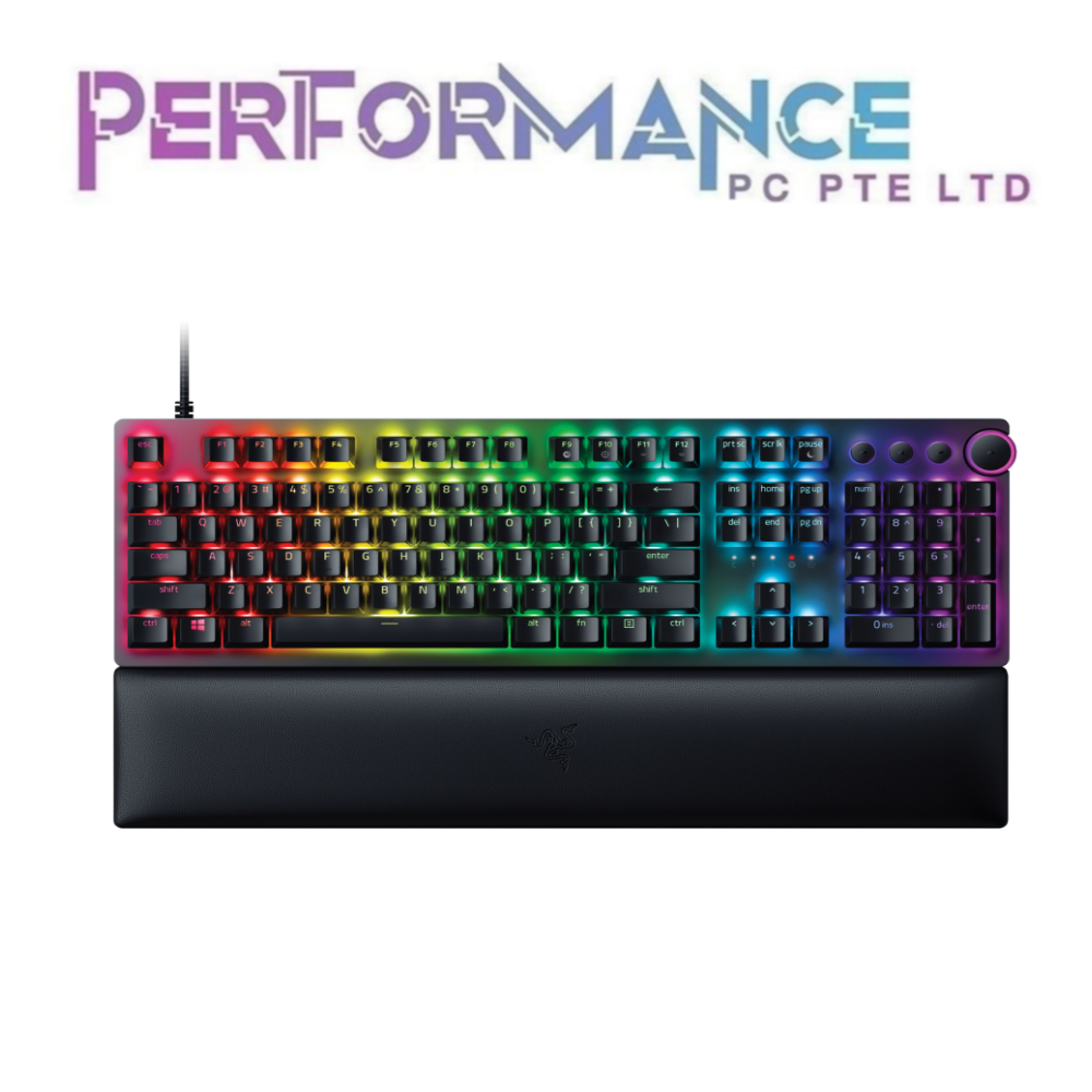 Razer Huntsman V2 - Optical Gaming Keyboard (Clicky Purple Switch) (Linear Red Switch) - US Layout - FRML Packaging (1 YEAR WARRANTY BY BAN LEONG TECHNOLOGY PTE LTD)