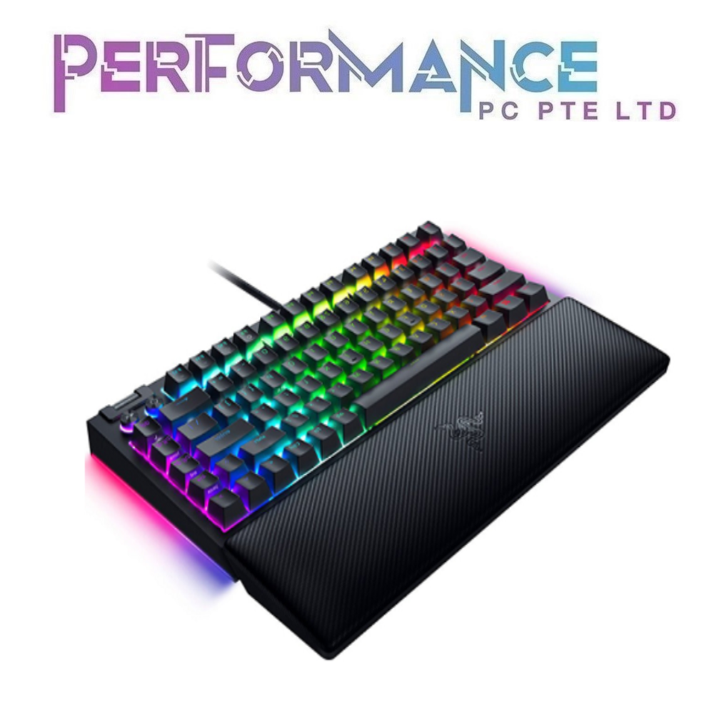 Razer BlackWidow V4 75% - Hot-swappable Mechanical Gaming Keyboard - US Layout - FRML - Black / White Edition (2 YEARS WARRANTY BY BAN LEONG TECHNOLOGY PTE LTD)