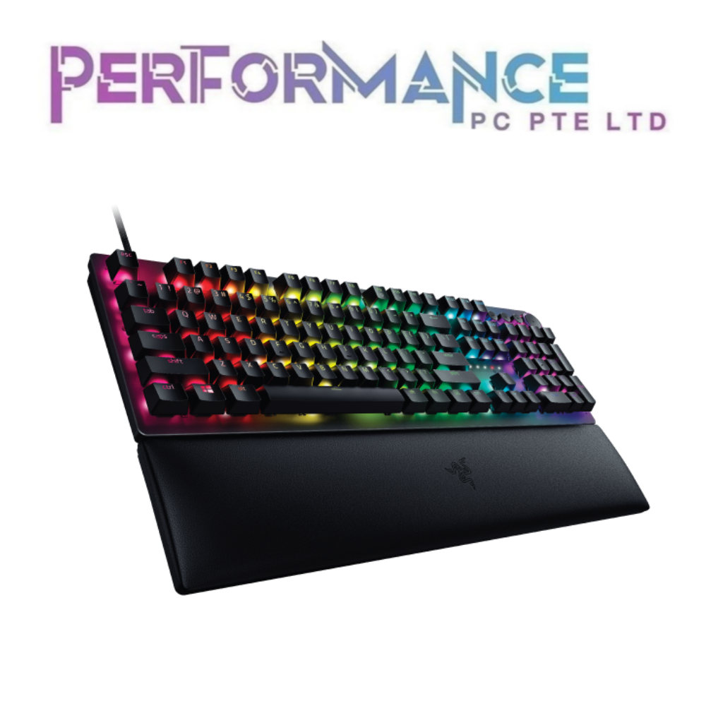 Razer Huntsman V2 - Optical Gaming Keyboard (Clicky Purple Switch) (Linear Red Switch) - US Layout - FRML Packaging (1 YEAR WARRANTY BY BAN LEONG TECHNOLOGY PTE LTD)