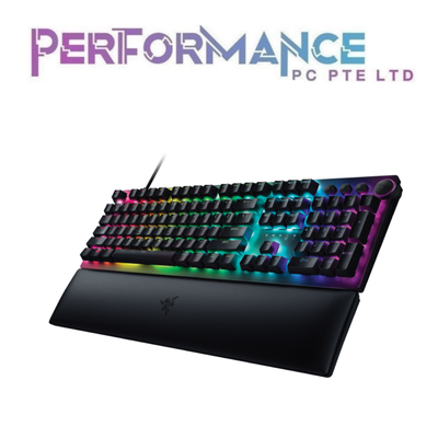 Razer Huntsman V2 - Optical Gaming Keyboard (Clicky Purple Switch) (Linear Red Switch) - US Layout - FRML Packaging (1 YEAR WARRANTY BY BAN LEONG TECHNOLOGY PTE LTD)