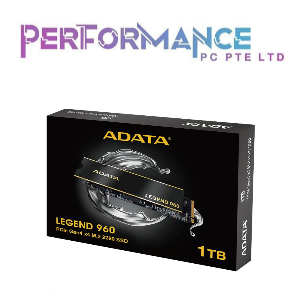 ADATA LEGEND 960 PCIe 1TB/2TB/4TB Gen4 x4 M.2 2280 Solid State Drive (5 YEARS WARRANTY BY CORBELL TECHNOLOGY PTE LTD)