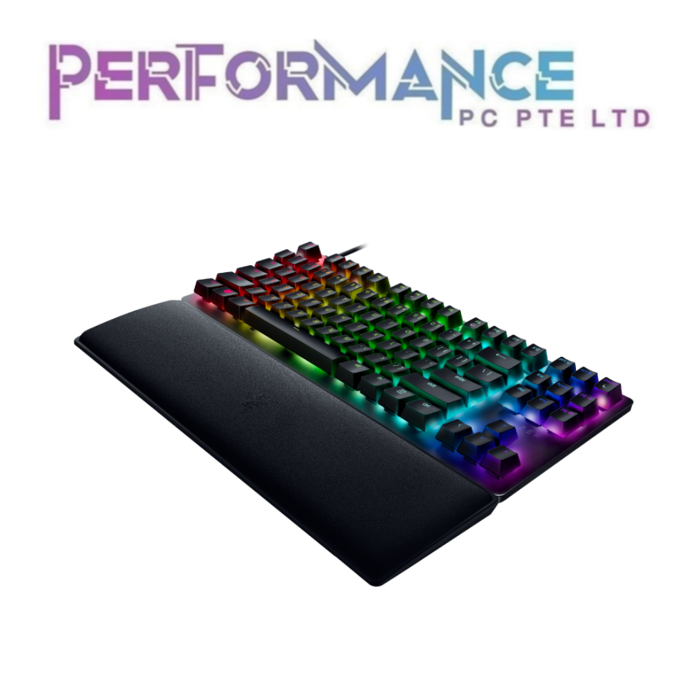 Razer Huntsman V2 Tenkeyless - Optical Gaming Keyboard (Clicky Purple Switch)(Linear Red Switch) - Black / QUARTZ EDITION (1 YEAR WARRANTY BY BAN LEONG TECHNOLOGY PTE LTD)