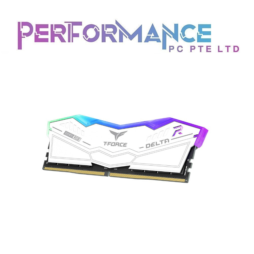 TeamGroup TEAM DELTA ARGB RAM 2x16GB CL28 / 2x32GB CL38 6000 DDR5 BLACK/WHITE (LIMITED LIFETIME WARRANTY BY AVERTEK ENTERPRISES PTE LTD)