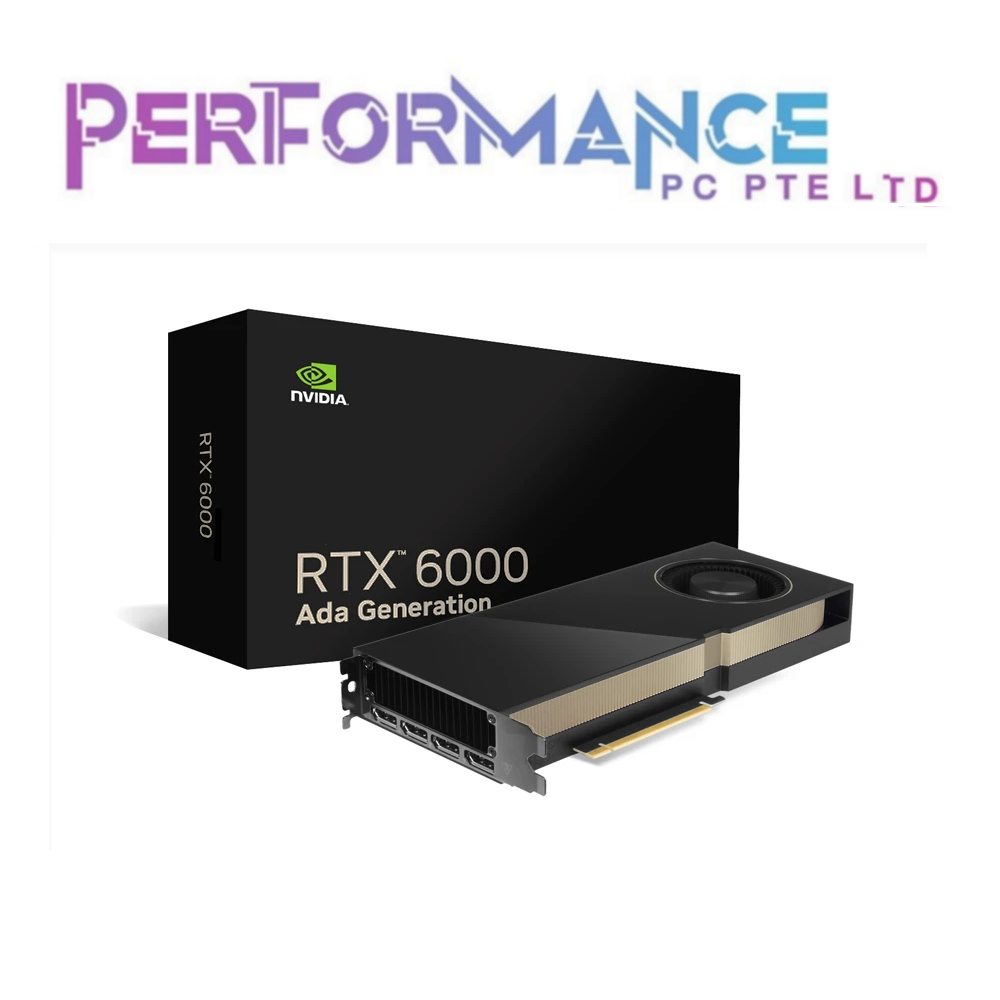 NVIDIA RTX 6000 ADA GEN ADA LOVELACE 48GB VRAM GDDR6 GRAPHICS CARD (3 YEARS WARRANTY BY BAN LEONG TECHNOLOGIES PTE LTD)