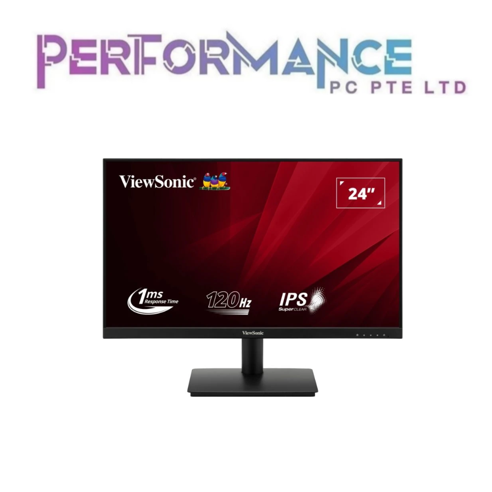 VIEWSONIC VA240A-H 24” FULL HD 120HZ MONITOR WITH 1MS RESPONSE TIME (3 YEARS WARRANTY BY KAIRA TECHNOLOGIES PTE LTD)