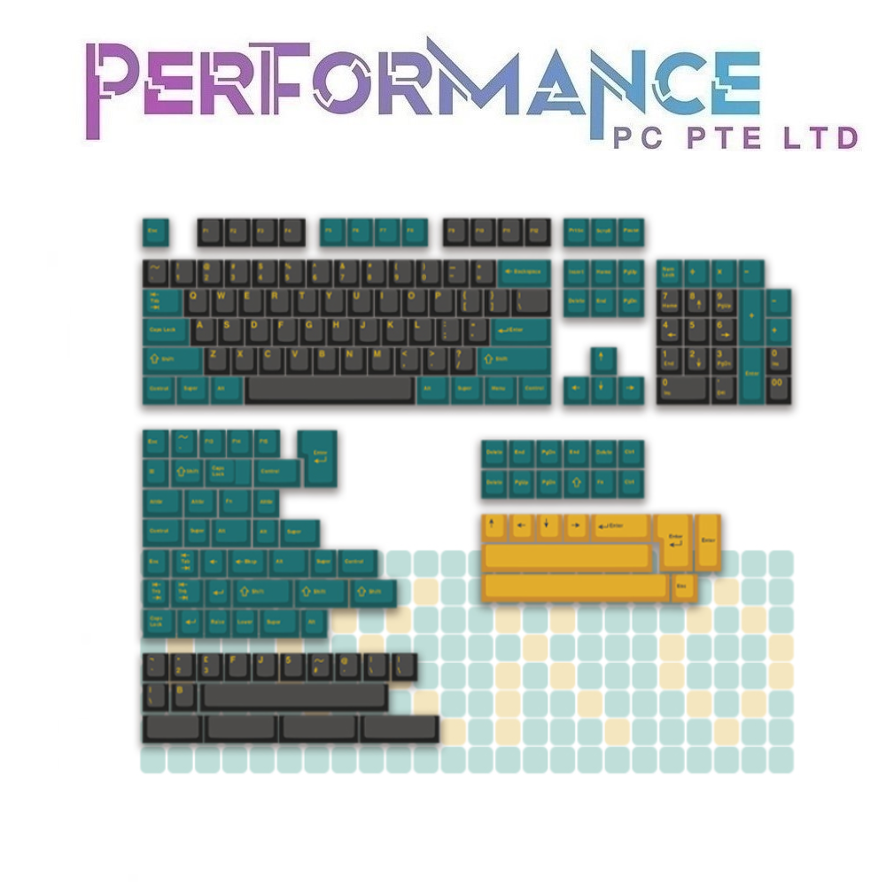 AKKO Marrs Green Keycap Set (184-key) (1 YEARS WARRANTY BY TECH DYNAMIC PTE LTD)