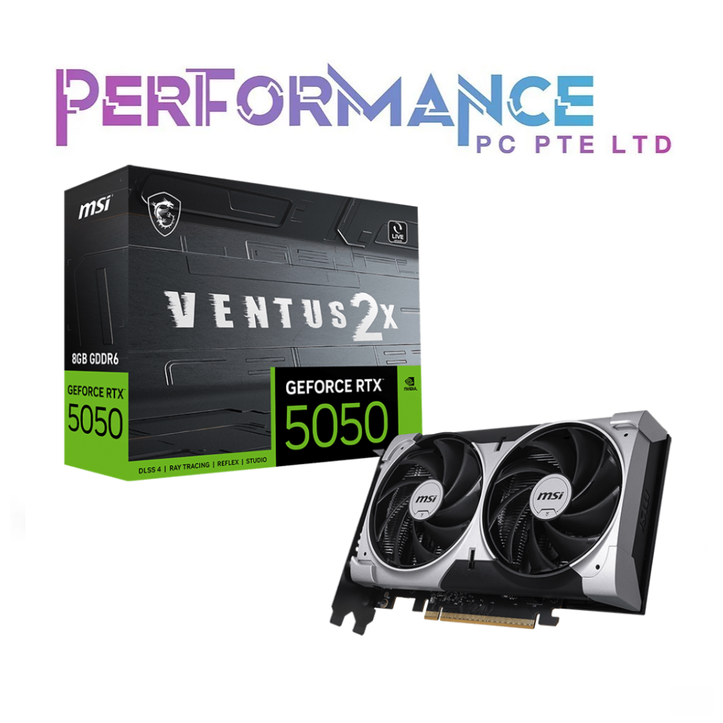 MSI GeForce RTX 5050 RTX5050 8GB VENTUS 2X GDDR6 GRAPHICS CARD ( 3 YEARS WARRANTY BY CORBELL TECHNOLOGIES PTE LTD)