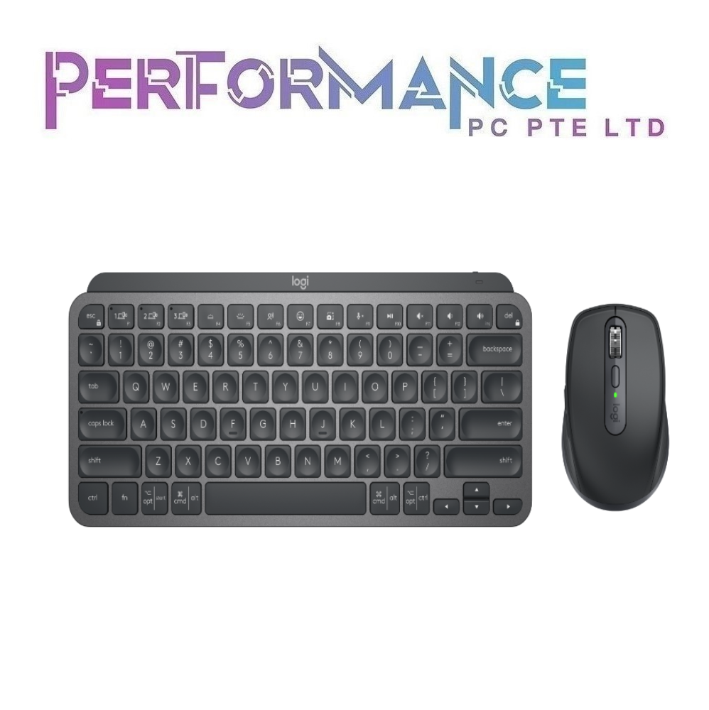 LOGITECH MX KEYS MINI COMBO FOR BUSINESS KEYBOARD AND MOUSE - GRAPHITE (2 YEARS WARRANTY BY BAN LEONG TECHNOLOGY PTE LTD)