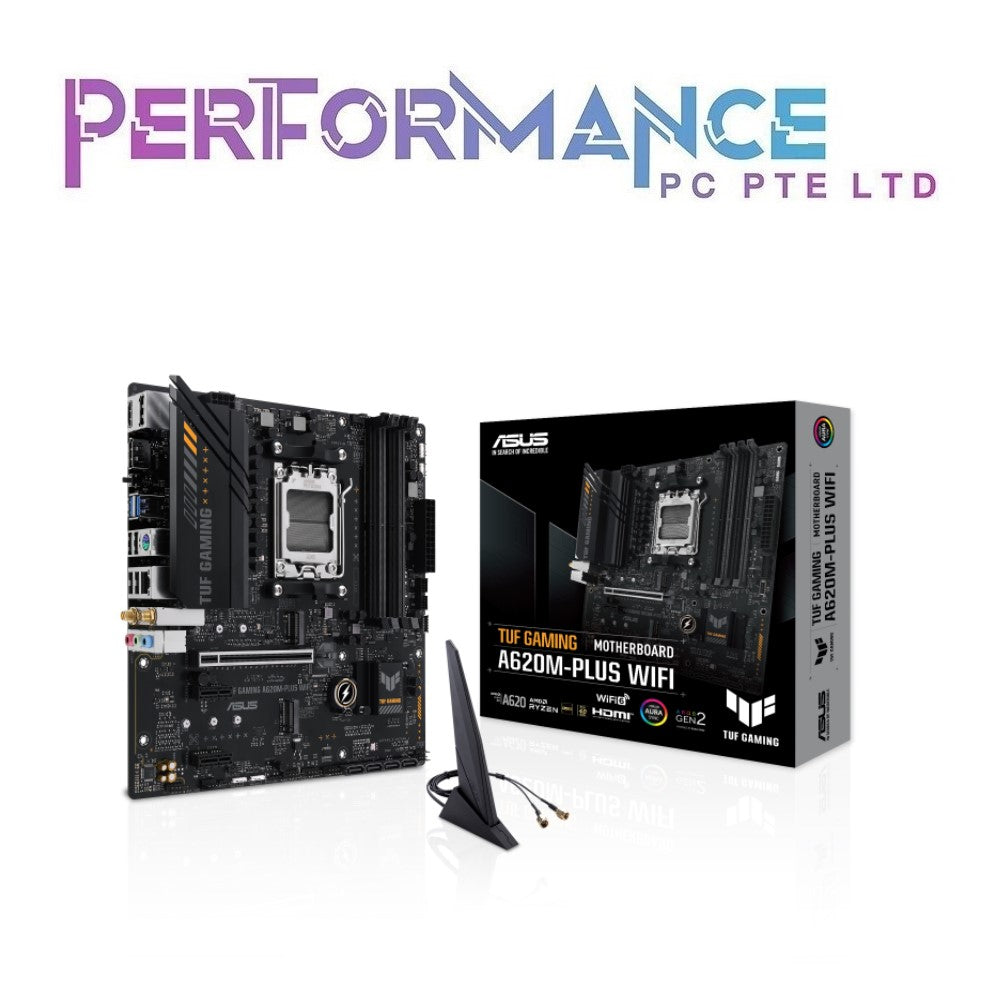 ASUS TUF GAMING A 620 M A620 M A620M-PLUS WIFI AMD Socket AM5 AMD Ryzen 7000 ( 3 Years warranty with Avertek )