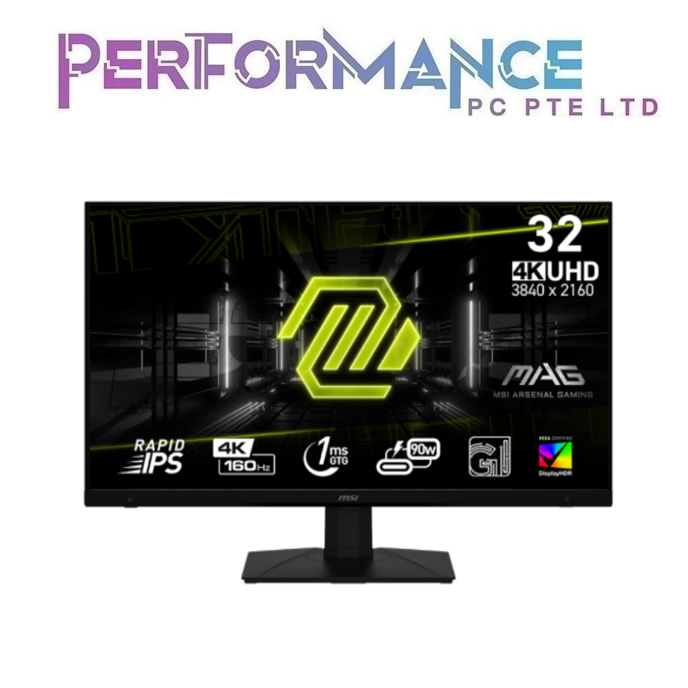 MSI MAG 322UPF 4K 160Hz IPS model with HDMI 2.1 gaming monitor (3 YEARS WARRANTY BY CORBELL TECHNOLOGY PTE LTD)