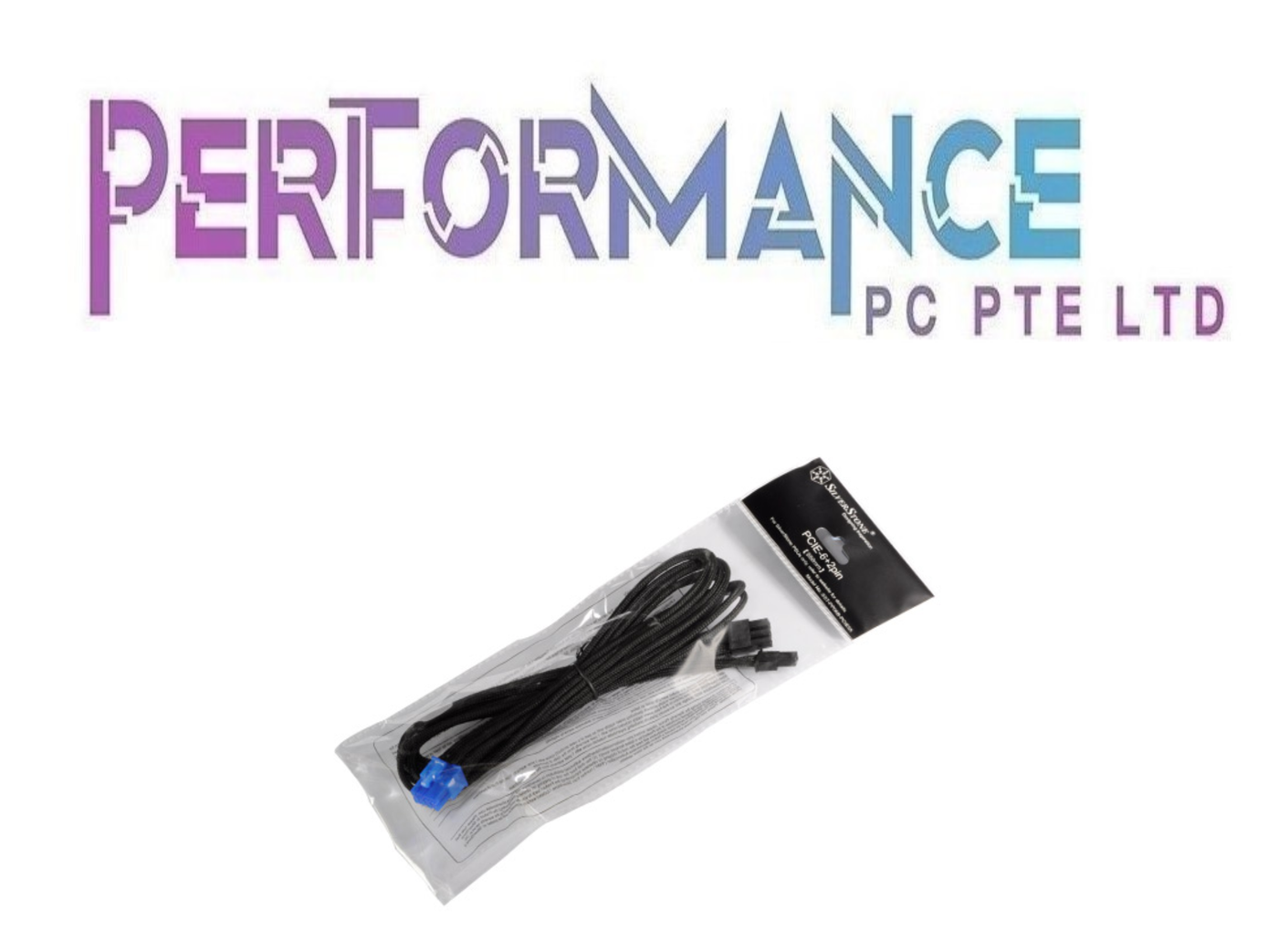 SILVERSTONE PCIE 8 PIN TO 6+2 PIN CABLE ( SST-PP06B-PCIE55 ) ( SST - PP06B - PCIE55)