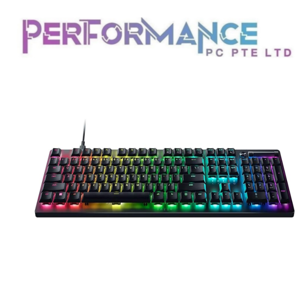 Razer DeathStalker V2 Pro - Wireless Low Profile Optical Gaming Keyboard (Linear Red Switch)(Clicky Purple Switch) - Black / White (1 YEAR WARRANTY BY BAN LEONG TECHNOLOGY PTE LTD)