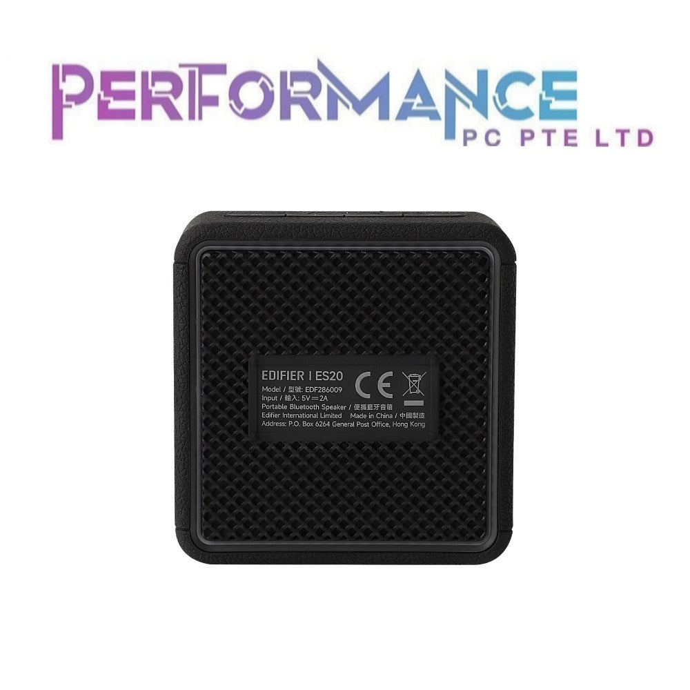 EDIFIER ES20 PORTABLE MINI BLUETOOTH SPEAKER BLACK/WHITE (1 YEAR WARRANTY BY BAN LEONG TECHNOLOGIES PTE LTD)