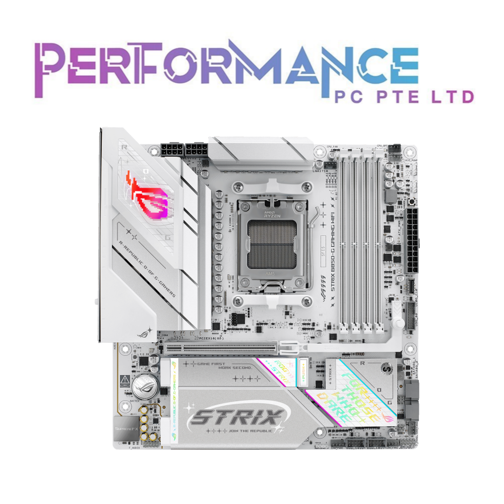 ASUS ROG STRIX B850-G B850 -G GAMING WIFI MOTHERBOARD (3 YEARS WARRANTY BY BAN LEONG TECHNOLOGIES PTE LTD)