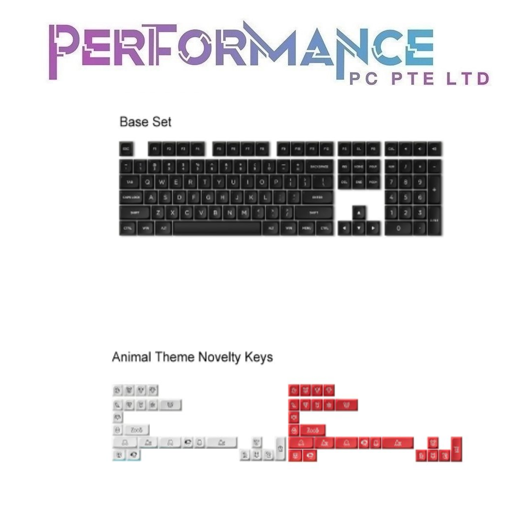 AKKO Keycap - WOB Building Blocks MDA 282pcs (1 YEARS WARRANTY BY TECH DYNAMIC PTE LTD)