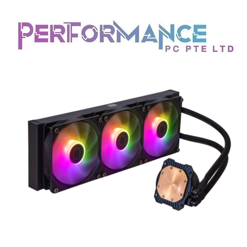 CoolerMaster MASTERLIQUID 360L CORE ARGB White CPU AIO COOLER - Black / White (2 YEARS WARRANTY BY BAN LEONG TECHNOLOGIES PTE LTD)