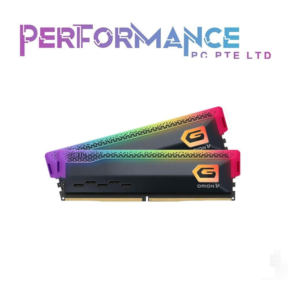 GEIL ORION V RGB 6000MHz CL38 2x16GB DDR5 RAM GREY/RED/WHITE (LIMITED LIFETIME WARRANTY BY CDL TRADING PTE LTD)