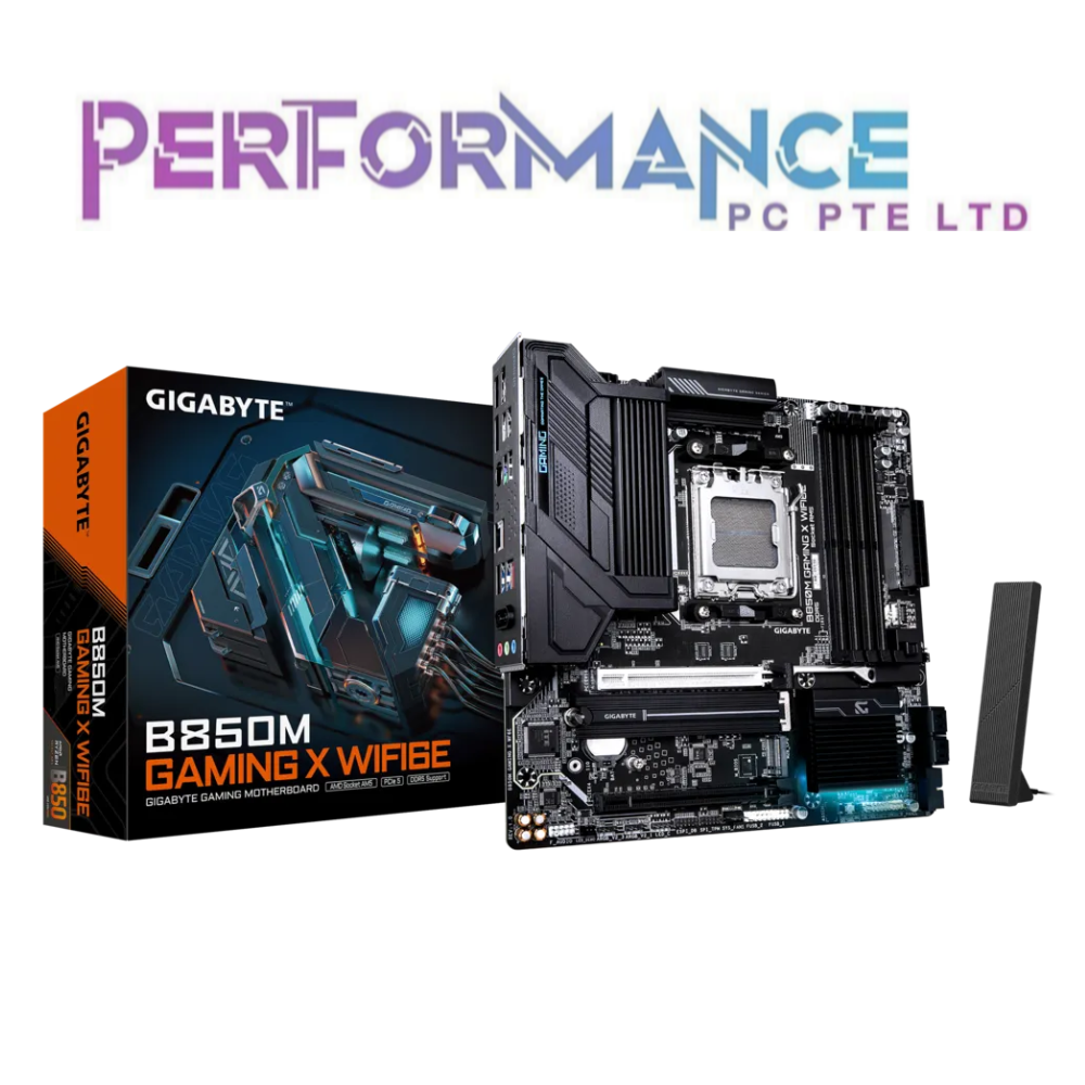 Gigabyte B850M B850 M B 850M B 850 M GAMING X WIFI6E DDR5 AM5 mATX Gaming Mobo Motherboard (3 YEARS WARRANTY BY CDL TRADING PTE LTD)