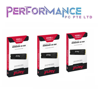 Kingston FURY Renegade G5 2280 PCIe Gen 5 NVMe M.2 SSD 1024GB /2048GB /4096GB (5 YEARS BY CONVERGENT SYSTEM PTE LTD)