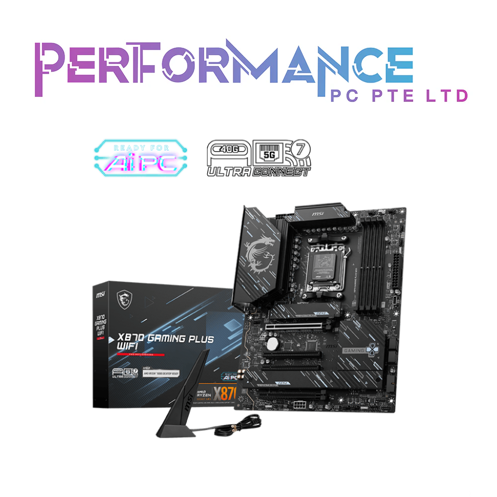 MSI X870 X870 GAMING PLUS WIFI GAMING Mobo Motherboard (3 YEARS WARRANTY BY CORBELL TECHNOLOGY PTE LTD)