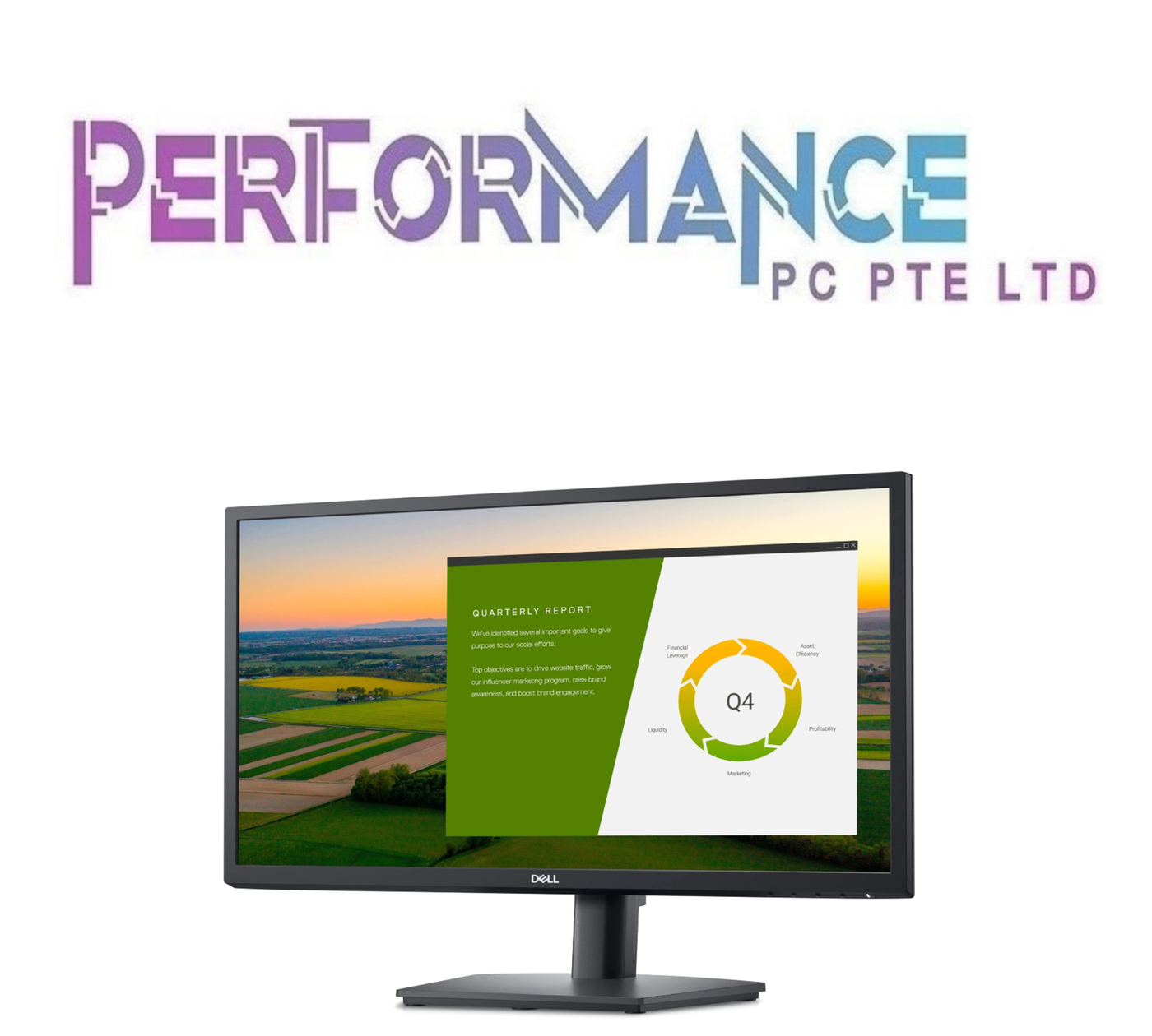 Dell E2422HS 23.8" FULL HD1080p 1920 x 1080 75hz Monitor / Height Adjustable / Built-in Speaker / Perfect Office Monitor (3 Years On-site Warranty By Dell)