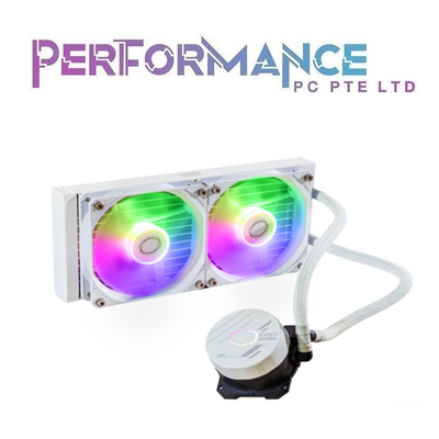 CoolerMaster MASTERLIQUID 240L CORE ARGB CPU AIO COOLER - Black / White (2 YEARS WARRANTY BY BAN LEONG TECHNOLOGIES PTE LTD)