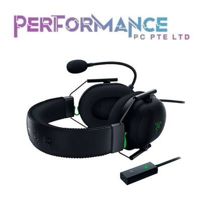 Razer BlackShark V2 - Wired Gaming Headset + USB Sound Card - SE - World Packaging (2 YEAR WARRANTY BY BAN LEONG TECHNOLOGY PTE LTD)