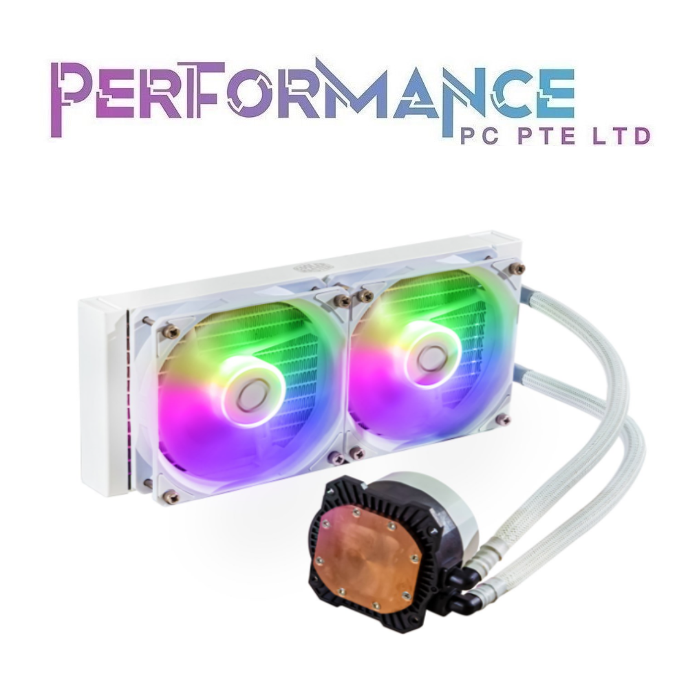 CoolerMaster MASTERLIQUID 240L CORE ARGB CPU AIO COOLER - Black / White (2 YEARS WARRANTY BY BAN LEONG TECHNOLOGIES PTE LTD)