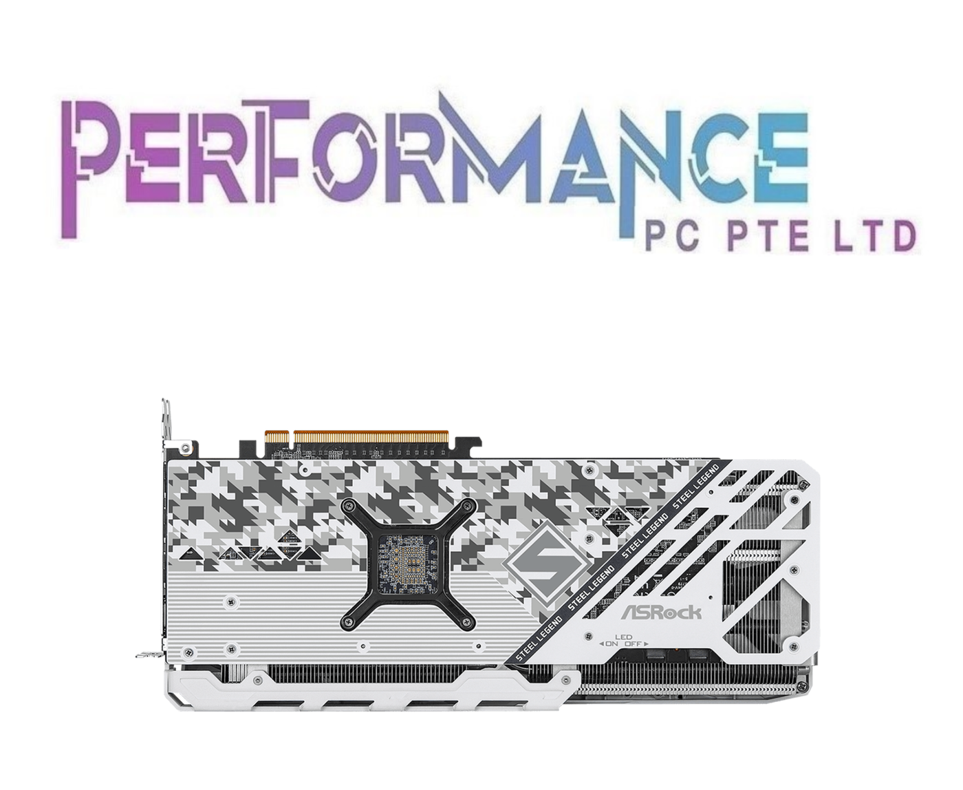 Asrock AMD Radeon RX 7700 XT RX7700XT RX7700 XT RX 7700XT Steel Legend 12GB OC White (3 YEARS WARRANTY BY TECH DYNAMIC PTE LTD)